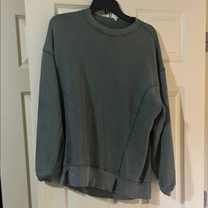 Aerie Women's Army Green Crew Neck Sweater XXS